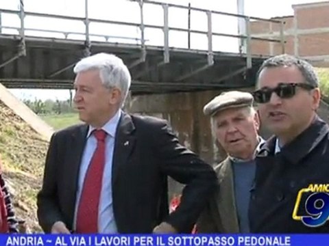 ANDRIA Al via i lavori per il sottopasso pedonale