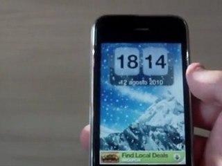 Snow Mountain Animated Clock iPhone - Recensione