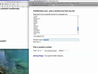 Estrazione Mega Contest d'apertura