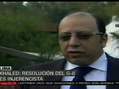 Libia repudia intromisión del G-8 en sus asuntos internos