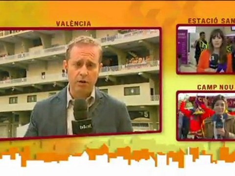 TV3 - Els matins - Els aficionats culers, a punt de marxar cap a València