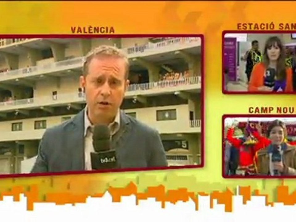 TV3 - Els matins - Els aficionats culers, a punt de marxar cap a València