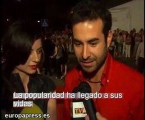 Daniel Muriel y Miren Ibarguren, con el cine