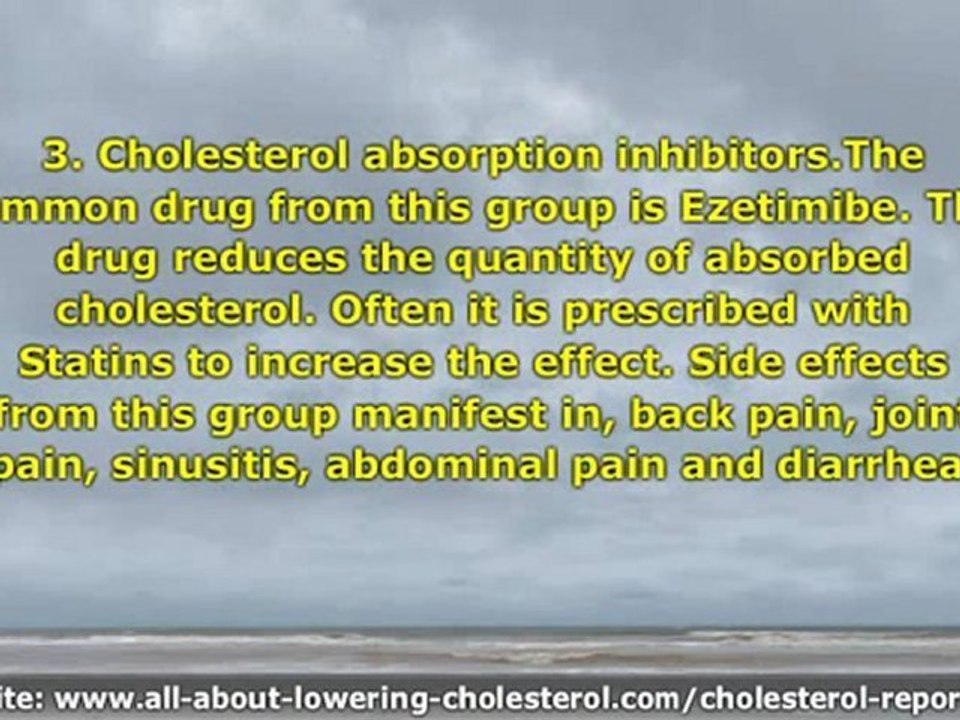 Cholesterol Medications and Its Side Effects