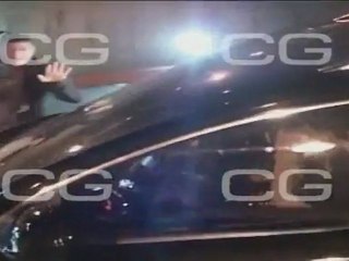 Jugadores del Barça, celebran la victoria