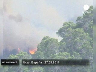 Espagne: les flammes encerclent l'ile d'Ibiza - no comment