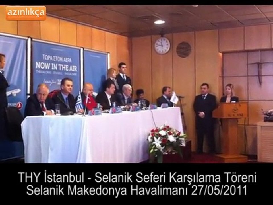 THY Selanik karşılama töreni