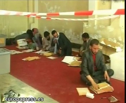 Primeros resultados elecciones Afganistán