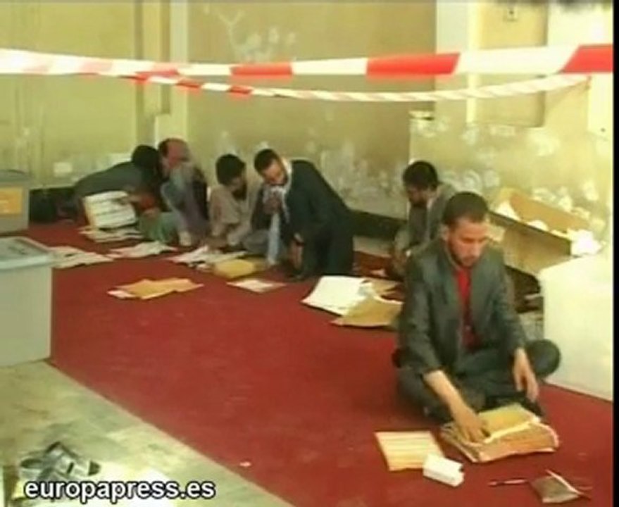 Primeros resultados elecciones Afganistán