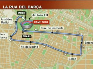 TV3 - Notícies - Itinerari de la rua del Barça