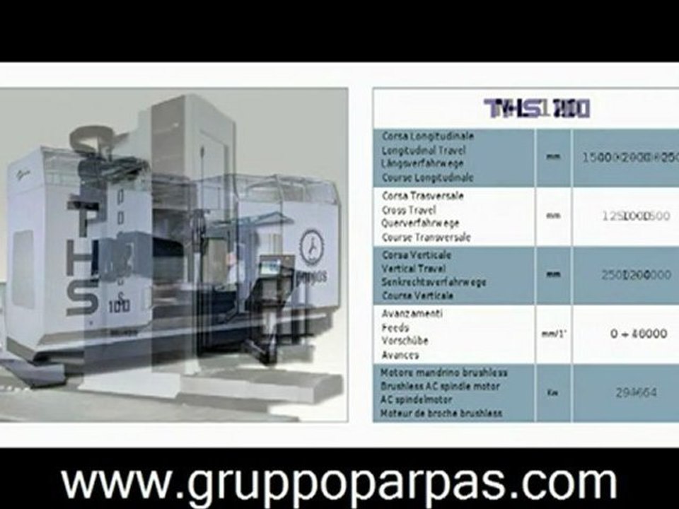 PARPAS Gruppo Parpas Machine Tools - Macchine Utensili - MachineTools.TV