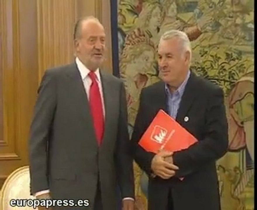 Reunión entre el Rey y Cayo Lara