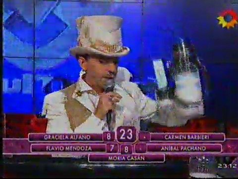 LARISSA RIQUELME EN BAILANDO 2011 CON PUNTUACIÓN INCLUIDA