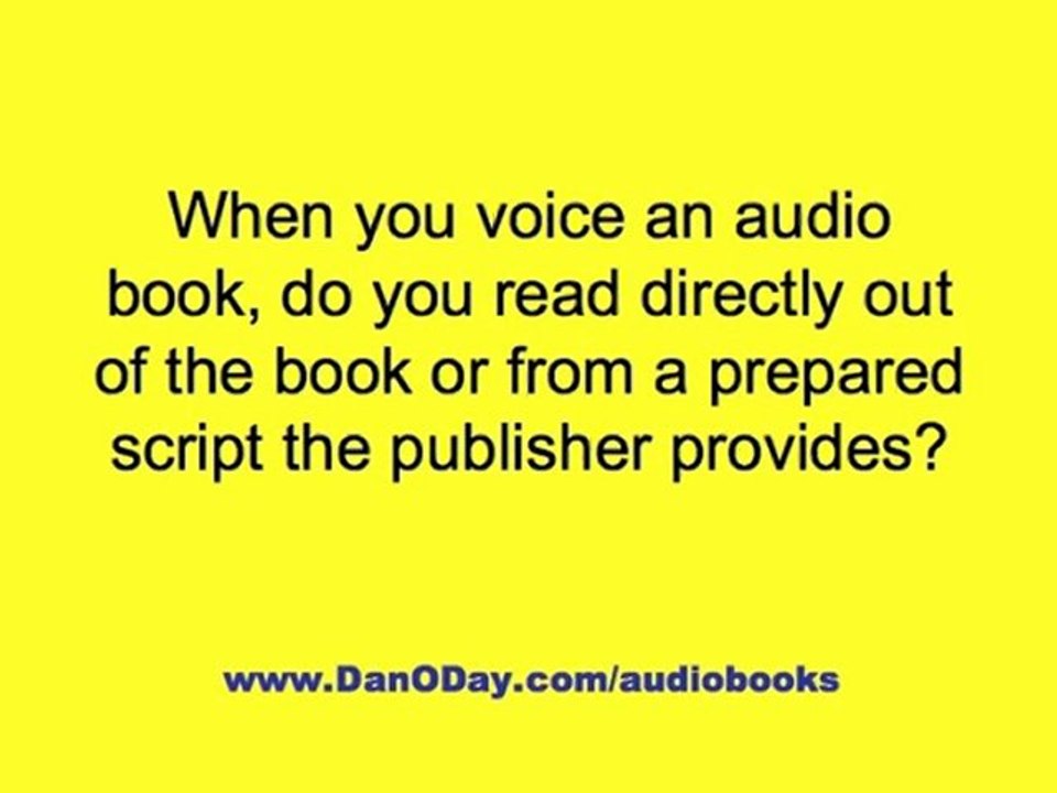 HOW TO BECOME AN AUDIO BOOK NARRATOR Barbara Rosenblat
