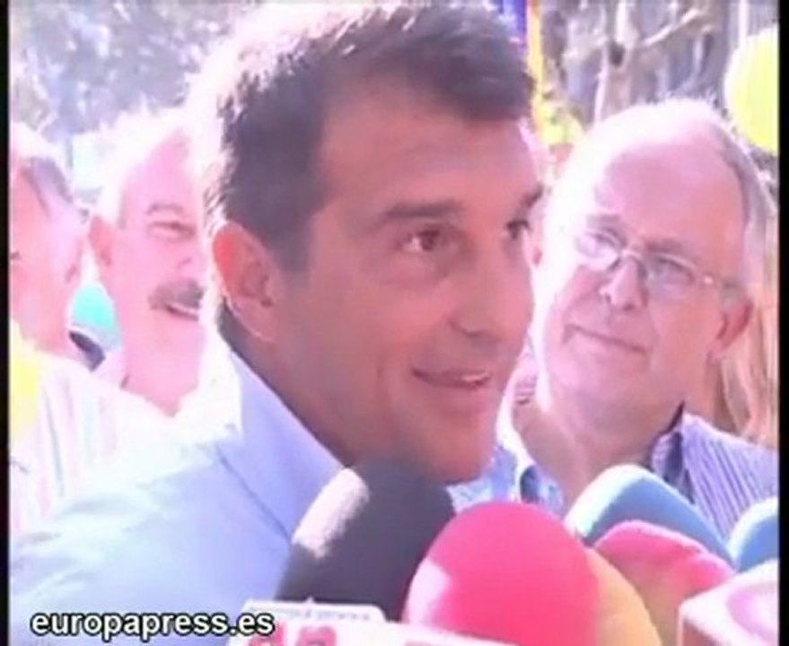 Laporta apoya el independentismo catalán