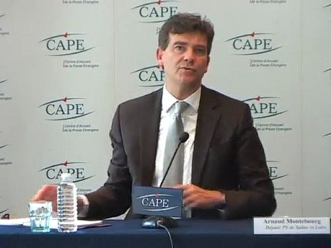 31/05/2011 - Conférence de presse d' Arnaud Montebourg, candidat à la primaire du PS