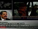 Zelaya: Retorno, victoria de procesos institucionales en AL