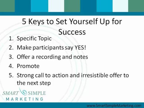 Work Smarter not Harder with Teleseminars and Webinars ...