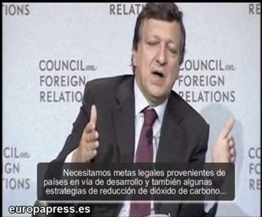 Barroso pide compromisos para Copenhague