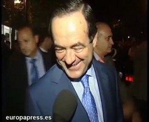 José Bono y Rafa Nadal, apoyando al Madrid
