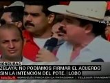 Manuel Zelaya reconoce labor de Porfirio Lobo para regreso