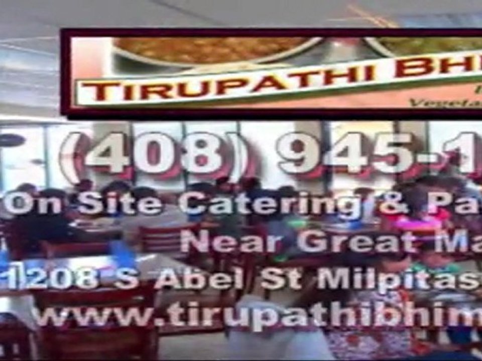 South Indian Food In Milpitas CA Tirupathi Bhimas