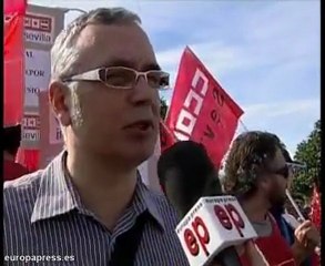 Protesta del sector de metal en Sevilla