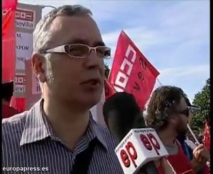 Protesta del sector de metal en Sevilla