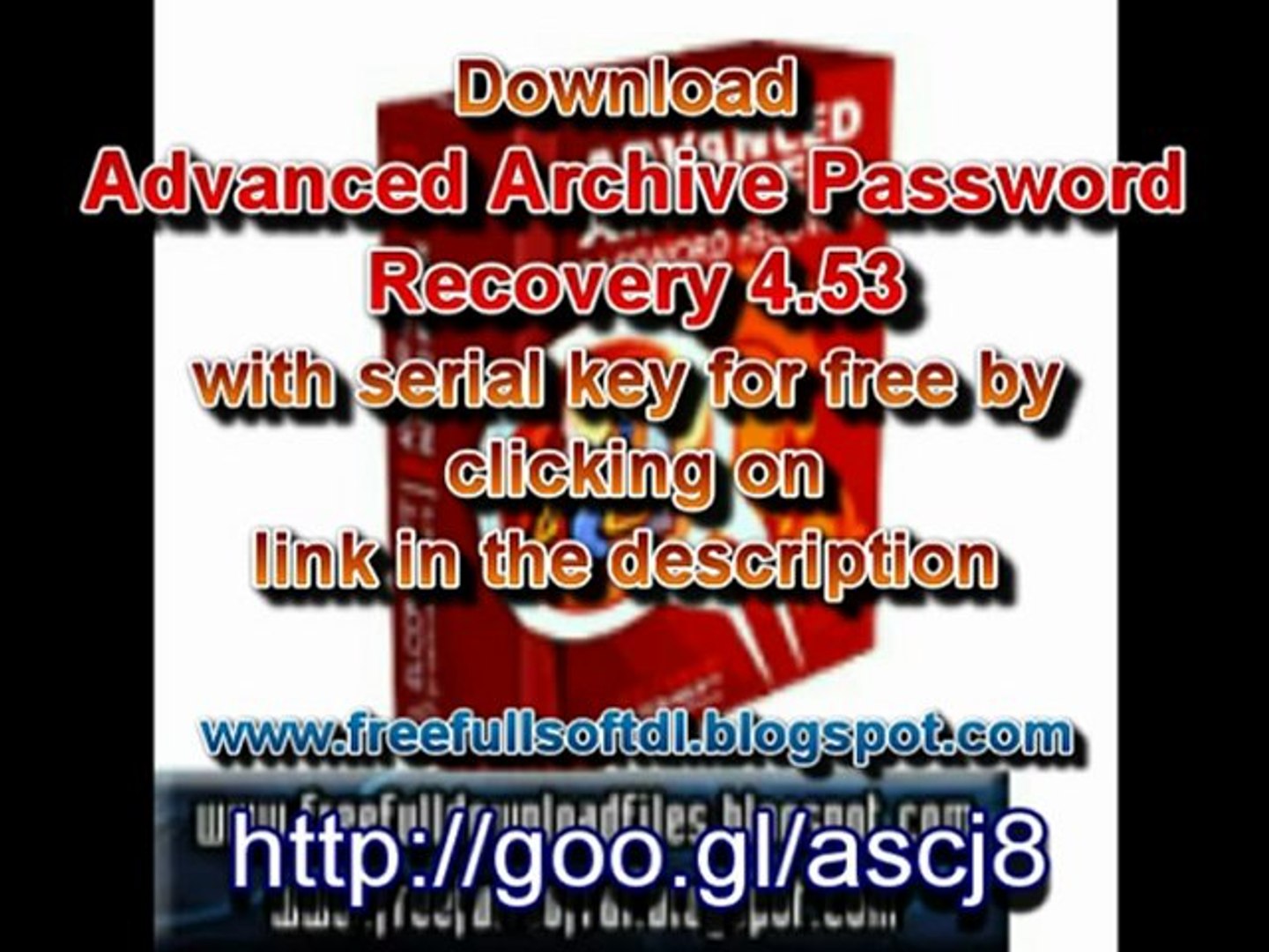 Advanced Archive Password Recovery 4.53 Build 6 free full download with  serial key - video Dailymotion