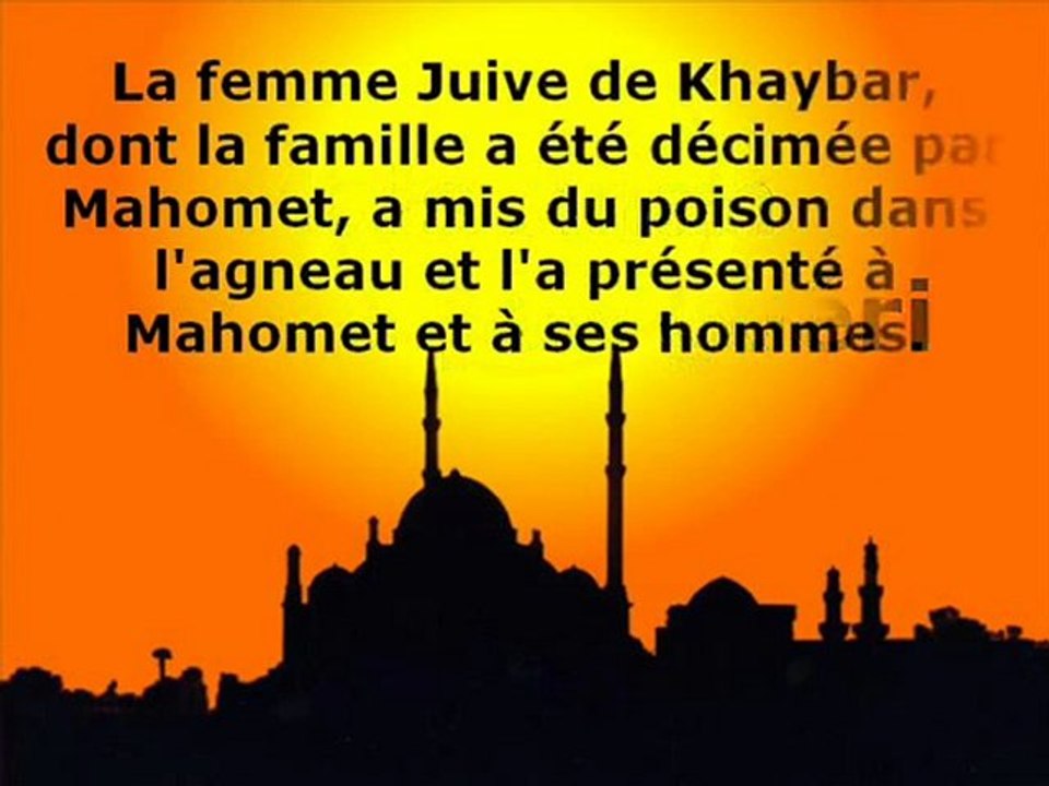 Pas de miracle en Islam , Mohamed mort par sa propre haine