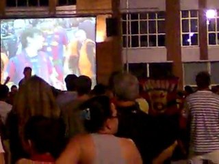 Messi con la copa - FC Barcelona 3 - Manchester 1