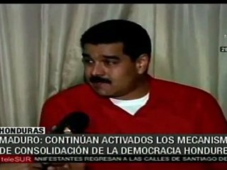 Descargar video: Pueblo hondureño debe consolidar su democracia: Maduro