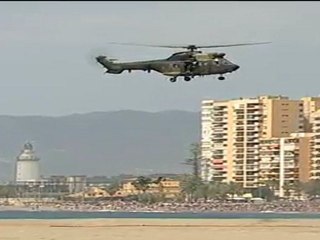 Un espectacular desembarco y rescate de rehenes ante 60.000 personas