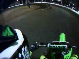 Flat Track Racing Crash