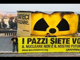 Πανό κατά των πυρηνικών στον τελικό του Coppa Italia