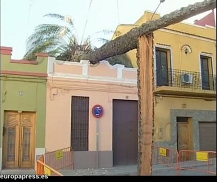 El temporal deja desperfectos en Valencia