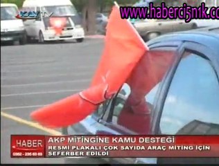 Akp'nin mitingine kamu desteği !