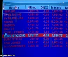 Fuerte caída del Ibex al cierre de sesión