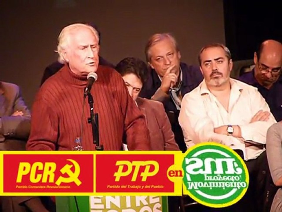 Pino Solanas en el lanzamiento de Proyecto Sur Capital Federal p 1/3
