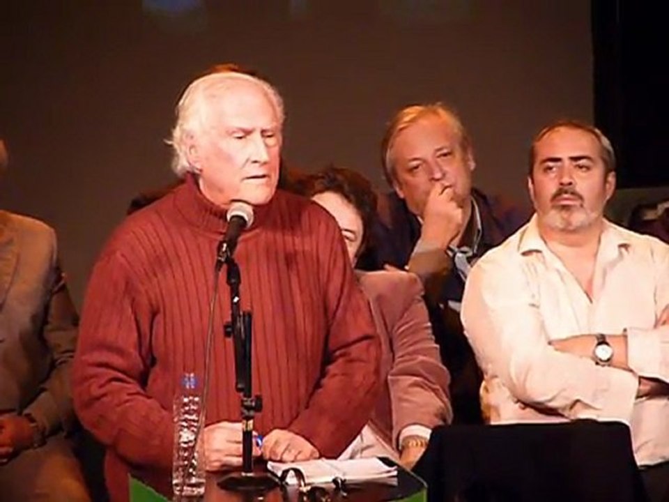 Pino Solanas en el lanzamiento de Proyecto Sur Capital Federal p 3/3