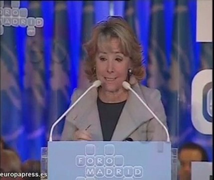 Aguirre confía en que Rajoy desbanque a Zapatero