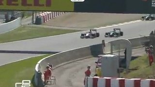 Bianchi vs Herck GP2 2011 Round02 Spain Race1