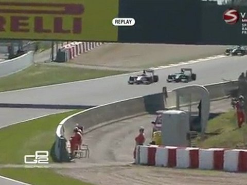 Bianchi vs Herck GP2 2011 Round02 Spain Race1