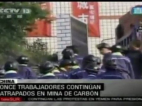 Once trabajadores continúan atrapados en mina de carbón