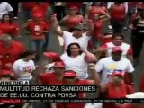Pueblo venezolano rechaza sanciones de EEUU contra PDVSA