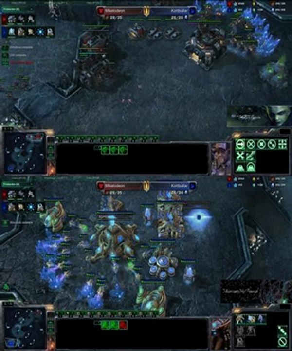 [SC2] Mikelodeon Vs Kottbullar : View of 2 players Starcraft II :