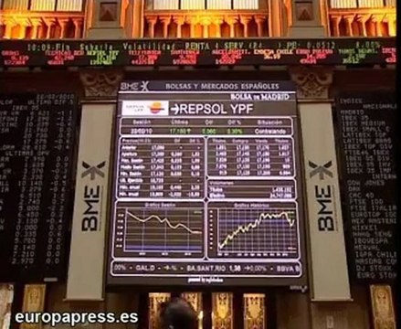 El Ibex 35 cae un 1,03% a media sesión