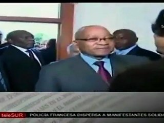Presidente sudafricano abandona Libia