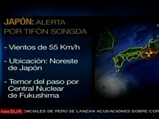 Alerta en Japón por tifón Songda, cerca de Fukushima