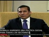 Humala impulsa política social incluyente en Perú
